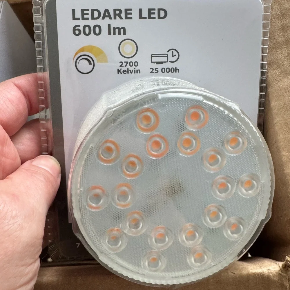 IKEA LEDARE LED Light Bulb - White set of 3